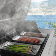 Grill Baskets Set, Outdoor Grilling Tray for Traeger Pellets, Pit Boss, Weber Kettle, Kamado Joe Charcoal Grills, Grilling Accessories for All Grills & Smokers, Grilling Fish Veggies & Meats - Grill Parts America