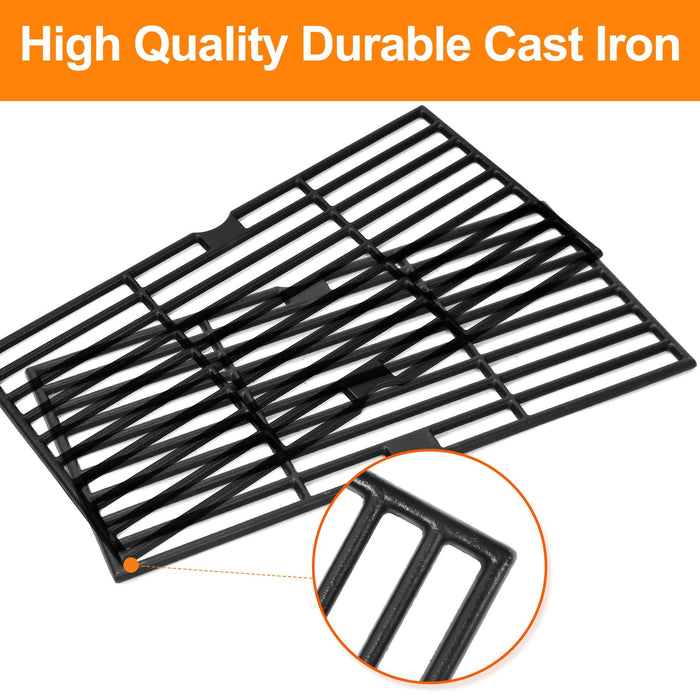 Uniflasy Cast Iron Cooking Grates for DynaGlo DGH373CRPD DGF371CRPD