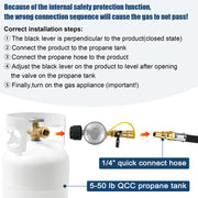 Propane Quick Connect Adapter,Propane Gas Grill Regulator with 1/4 "Quick Connect Fittings,Connect 5-60Lb Propane Tank to Grill,for heaters, Grills,Propane Regulator,RV Propane Regulator - Grill Parts America