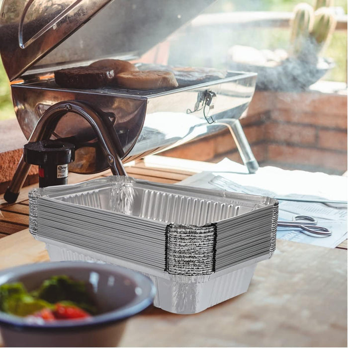 Waytiffer 30Pack Drip Pans Compatible with Weber Grills Spirit Gas Grills, Q Grills, Genesis and Genesis II LX 200 300 Series,Disposable Aluminum Foil BBQ Grease Trays, 8.5 x 6 Inch - Grill Parts America