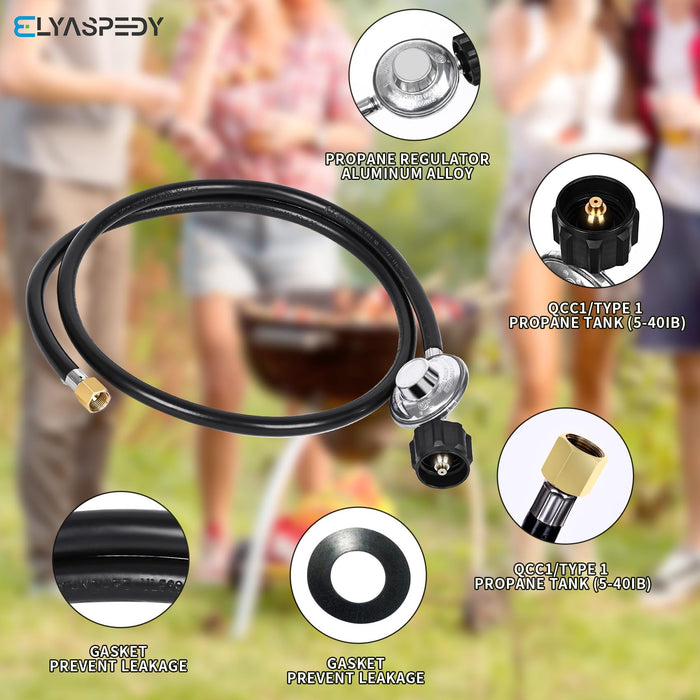 Elyaspedy 23080901 Natural Gas to Propane Conversion Kit for Weber Gen ...