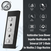 Snow Blower Impeller Modification Kit Universal 3/8" 3-Blade, for Modifies 2-Stage Machine, (3) - Grill Parts America