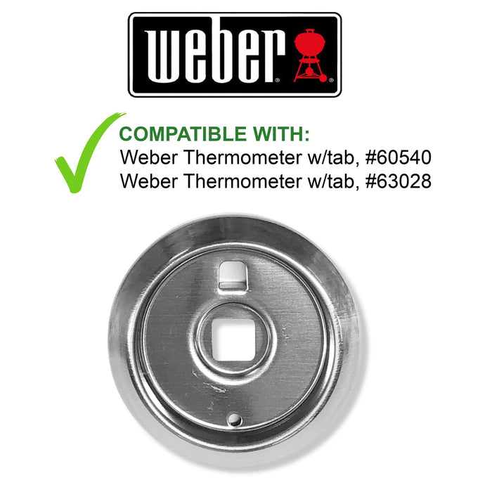 Weber 721001 & 781001 Replacement Gas Grill Thermometer Bezel 63027 - Grill Parts America