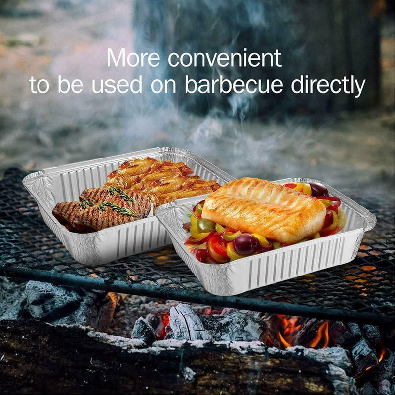 Waytiffer 30Pack Drip Pans Compatible with Weber Grills Spirit Gas Grills, Q Grills, Genesis and Genesis II LX 200 300 Series,Disposable Aluminum Foil BBQ Grease Trays, 8.5 x 6 Inch - Grill Parts America