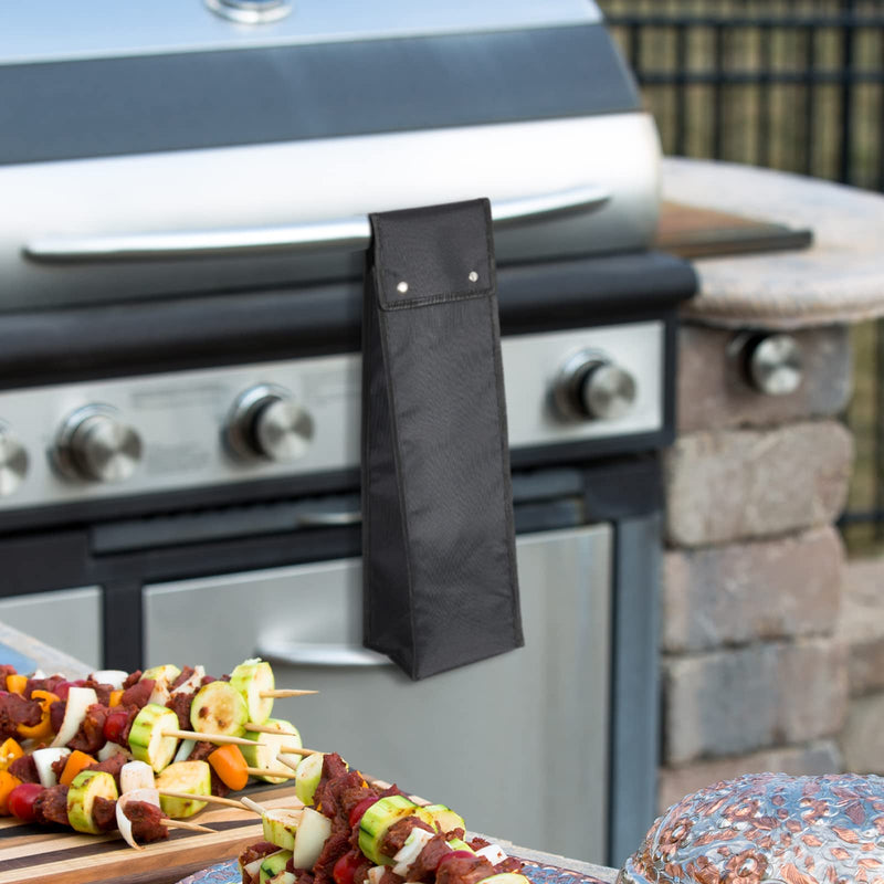 2 Pcs Grill Utensil Storage BBQ Tool Storage Bag Foldable Oxford Grilling Carry Bag Waterproof Grill Utensil Holder Outdoor BBQ Grill Accessories Picnic Cooking Tools Bag for Camp Barbecue, 2 Size - Grill Parts America