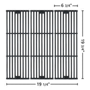 DelyCuise 19 3/4" Grill Grates for Chargriller 5050, 3001, 3030, 5252, 5650, 4000, 2121, 2123, 2222, 2828, 3725 Grill, Replacement Parts for King Griller 3008 Cast Iron Cooking Grill Grate, 3-Pack - Grill Parts America