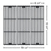 DelyCuise 19 3/4" Grill Grates for Chargriller 5050, 3001, 3030, 5252, 5650, 4000, 2121, 2123, 2222, 2828, 3725 Grill, Replacement Parts for King Griller 3008 Cast Iron Cooking Grill Grate, 3-Pack - Grill Parts America