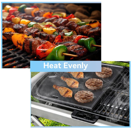 7034 Cast Iron Grill Griddle for Weber 9010001 Traveler Portable Gas Grill, Cooking Griddle for Weber Traveler Accessories Portable BBQ Grill Replacement Parts - Grill Parts America