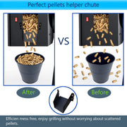 Pellet Helper Chute for Traeger Grill, Magnetic Cleanout Chute for Pellets Smoker, Durable Outdoor Pellets Slide for Pit Boss/Traeger Ironwood 885, Pro Series 34, Pro Series 22, Pro D2 575 Grills - Grill Parts America