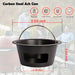 BBQ Carbon Steel Ash Can with Handle for Kamado Joe Classic Joe, Charcoal Ash Collector Charcoal Ash Can Basket Fits for Large Big Green Egg Accessories or Other Charcoal Grills - Grill Parts America