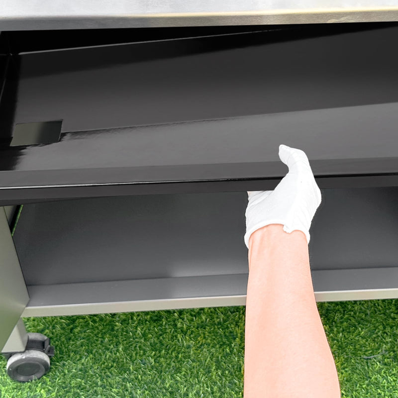 QuliMetal Grease Tray with Catch Pan for Weber Genesis 300 Series Gas Grills with Side Control Knob (2007-2010), Genesis E310, Genesis E320 Drip Pans Replace Weber #67767/67758 Genesis Grease Tray - Grill Parts America