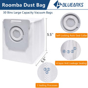 Bluearks 16Pcs Replacement Parts for iRobot Roomba i1+ J7 i7+ i3+ i4+EVO i6+ i8+ i7 J7+ Plus E5 E6 E7 Robot Vacuum Cleaner Accessories Kit, 2 Rubber Main Brush 4 Filters 4 Side Brushes 6 Vacuum Bags - Grill Parts America