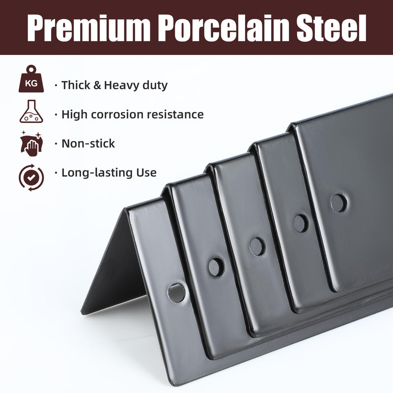 sunway outdoor Grill Parts for Weber - 22.5 Inch Grill Flavorizer Bars for Weber Genesis Silver/Gold B & C, Weber Spirit 300 Series (Side-Mounted Control), Porcelain Enameled, 5 Packs - Grill Parts America