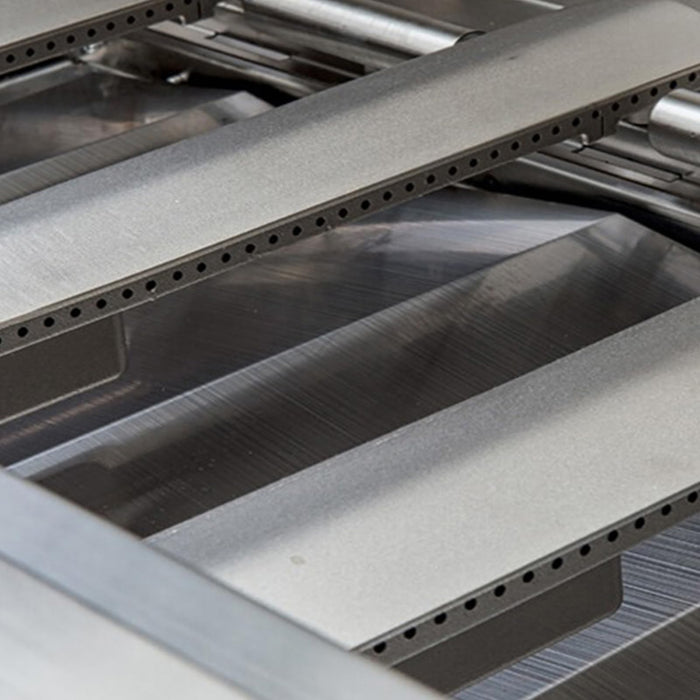 Plowo Upgraded Cast Stainless Steel Grill Burner Tubes for Bull BBQ, Lion Premium, Cal Flame, Aussie, Blaze, Turbo, CharBroil, Nexgrill, Thermos Gas Grill, 4PC Heavy Duty Replacement Parts, 16 1/8" - Grill Parts America