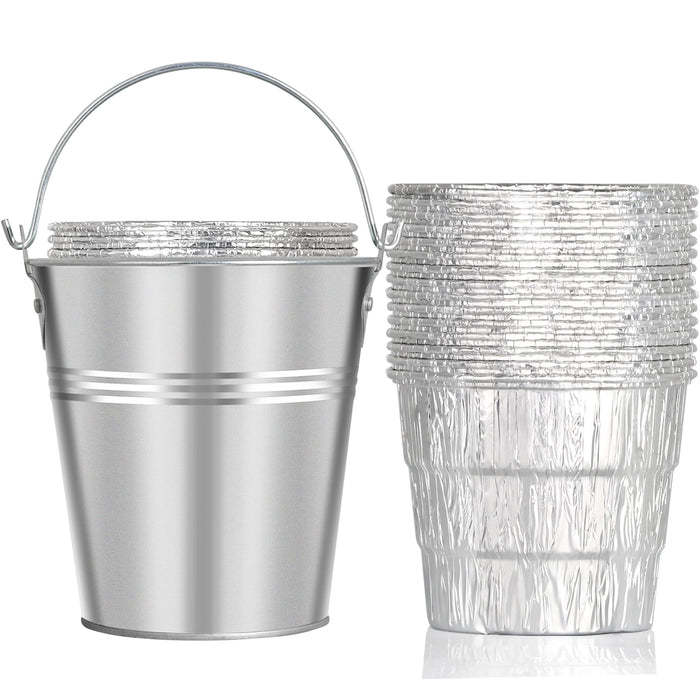 Upgraded Smoker Grease Bucket for Traeger Pit Boss Rec Tec Replacement Parts Wood Pellet Grill Drip Oil Catch Pail HDW152 Louisiana Pitboss BBQ Accessories w/ 20pcs Foil Liners - Grill Parts America