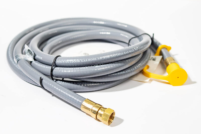 Blackstone 5019 Propane to Natural Gas Conversion Kit 10 ft. x 3/8" Hose, 7mm Wrench, 2 Orifices, Quick Connect Adapter Perfect for BBQ, Grill, Pizza Oven, Patio Heater(Fits Select Models), Gray - Grill Parts America