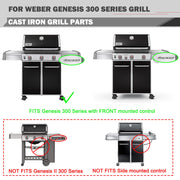 Genesis Grill Replacement Parts Flavorizer Bars Heat Deflector for Weber Genesis E310 E330 S330 S310 Grill Replacement Parts Weber Genesis 300 Series 7620 7621 65505 62756 Heat Deflector Sear Flavor - Grill Parts America