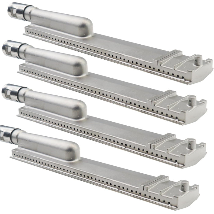 Plowo Upgraded Cast Stainless Steel Grill Burner Tubes for Bull BBQ, Lion Premium, Cal Flame, Aussie, Blaze, Turbo, CharBroil, Nexgrill, Thermos Gas Grill, 4PC Heavy Duty Replacement Parts, 16 1/8" - Grill Parts America