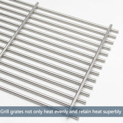 Hongso 17.5" Solid SUS304 Grill Grates Replacement Parts for Weber Spirit 200 Series, Spirit E-210 S-210, Spirit II 210 Series (2017 and Newer) Gas Grills (with Front-Mounted Control Panels), 7637 - Grill Parts America