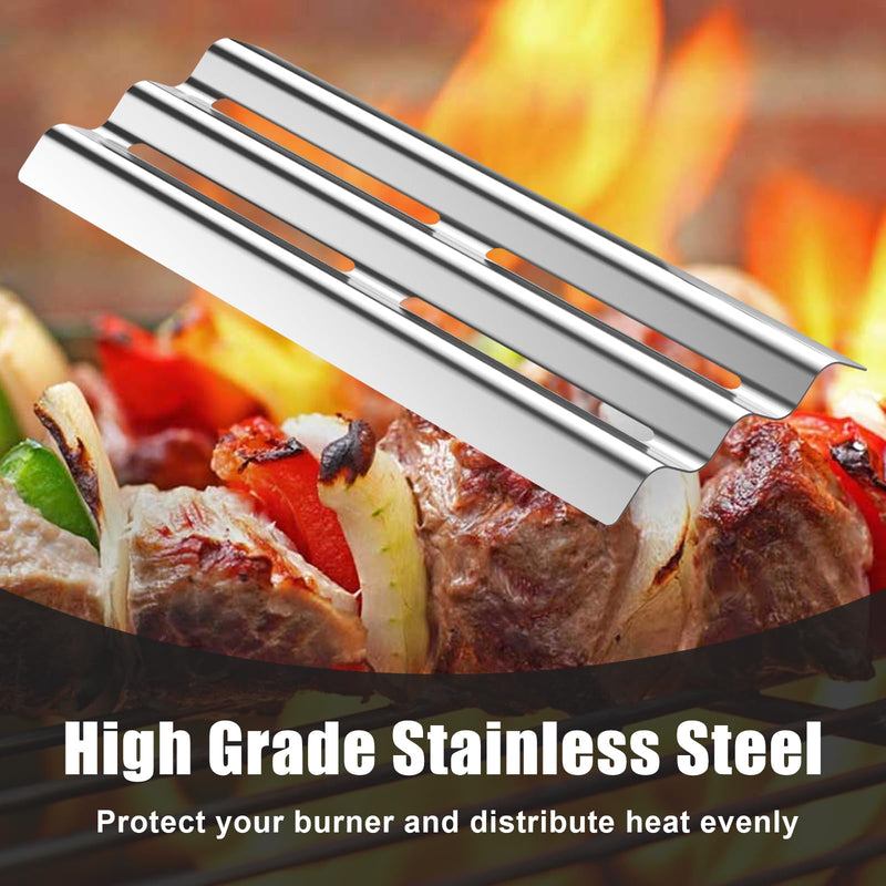 Barbqtime Grill Heat Plates Tent Shields for Napoleon Legend LEX 485 605 730 Mirage Lifestyle Gas Grills, 16.5" Stainless Steel Flame Cover Grill Replacement Parts for Napoleon - Grill Parts America