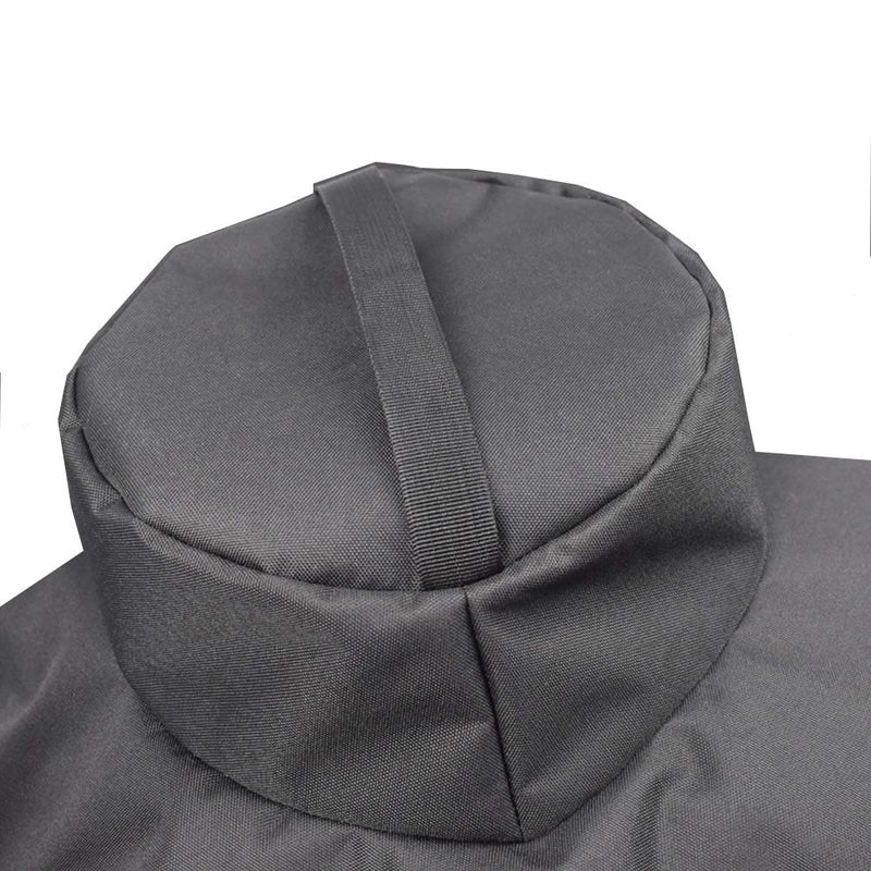Mini LustrousGrill Cover Compatible with Large Big Green Egg, Large Ceramic Egg Type Kamado Table Cover, Waterproof Weather Resistant Cover, 60" L-27 W-31 H, Large(Black) - Grill Parts America