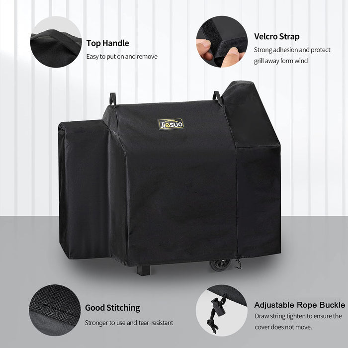 Jiesuo Grill Cover for Pit Boss Smoker Grill, Pitboss 820 Deluxe Pro Series Accessories, Heavy Duty Waterproof Grill Cover for Pit Boss Smoker Pellet - Grill Parts America