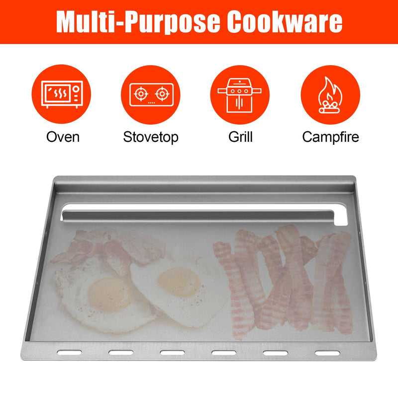 Utheer 6787 Full Size Grill Griddle Insert for Weber Spirit 300,Cast Iron Griddle for Weber Spirit GS4 II 300, Spirit 700, Genesis 1000, Spirit E/S-310 Replace for Weber 7638 7639 Grill Griddle Insert - Grill Parts America