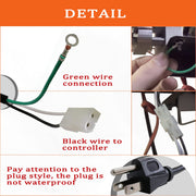 Replacement Barbecue Power Cord, Compatible with Pit Boss& Traeger Wood Pellet Grills, 6 Feet Smoker Grill Power Cord 12 - Grill Parts America