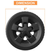 67058 Grill Wheels Replacement for Weber GS4 Spirit 2 Grill Parts Weber Spirit II 200 & 300 SER Weber GS4 SPIRIT II E-210, 2 E-310, II S-210, II S-310, Weber 28" Gas Griddle, 8'' Grill Casters, 2PCS - Grill Parts America