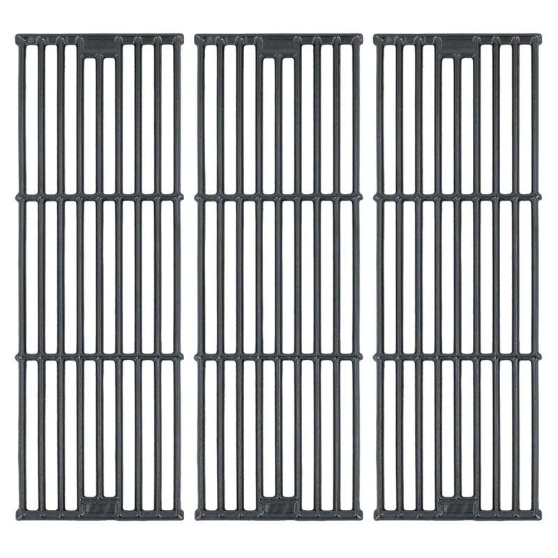DelyCuise 19 3/4" Grill Grates for Chargriller 5050, 3001, 3030, 5252, 5650, 4000, 2121, 2123, 2222, 2828, 3725 Grill, Replacement Parts for King Griller 3008 Cast Iron Cooking Grill Grate, 3-Pack - Grill Parts America
