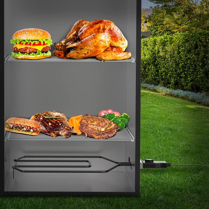 AJinTeby Electric Smoker Universal Replacement Part, 1500W Grill Heating Element with Adjustable Thermostat Cord Controller, Heating Element for Most Electric Smokers & Turkey Fryers - Grill Parts America