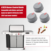 Bbsjujnn Upgraded 67029 Burner Control Knobs Compatible with Weber Spirit Grill knobs for Spirit II 310 Series Grills(2017 and Newer Models) 3 Pack - Grill Parts America