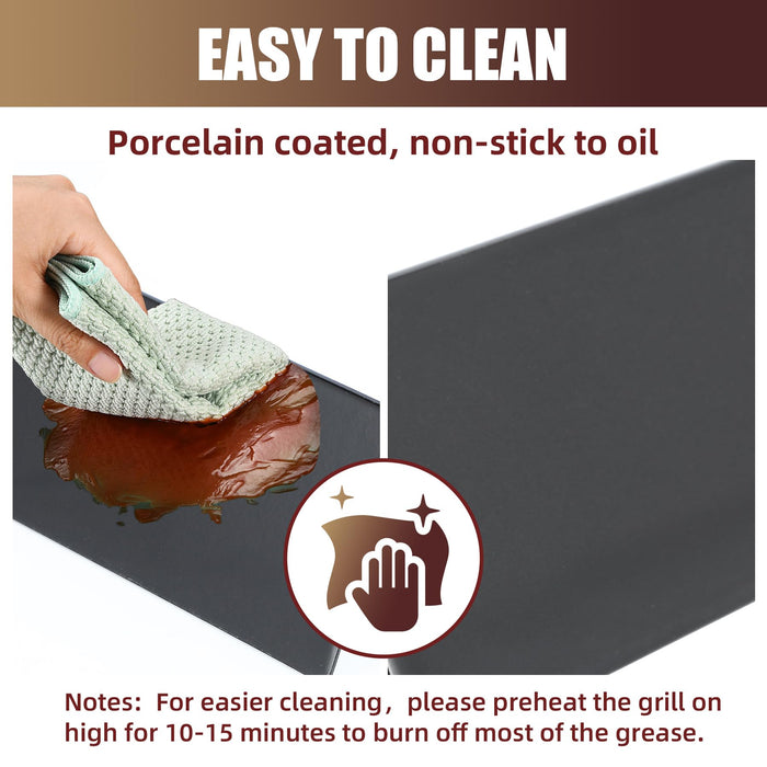 sunway outdoor Grill Parts for Weber - 22.5 Inch Grill Flavorizer Bars for Weber Genesis Silver/Gold B & C, Weber Spirit 300 Series (Side-Mounted Control), Porcelain Enameled, 5 Packs - Grill Parts America