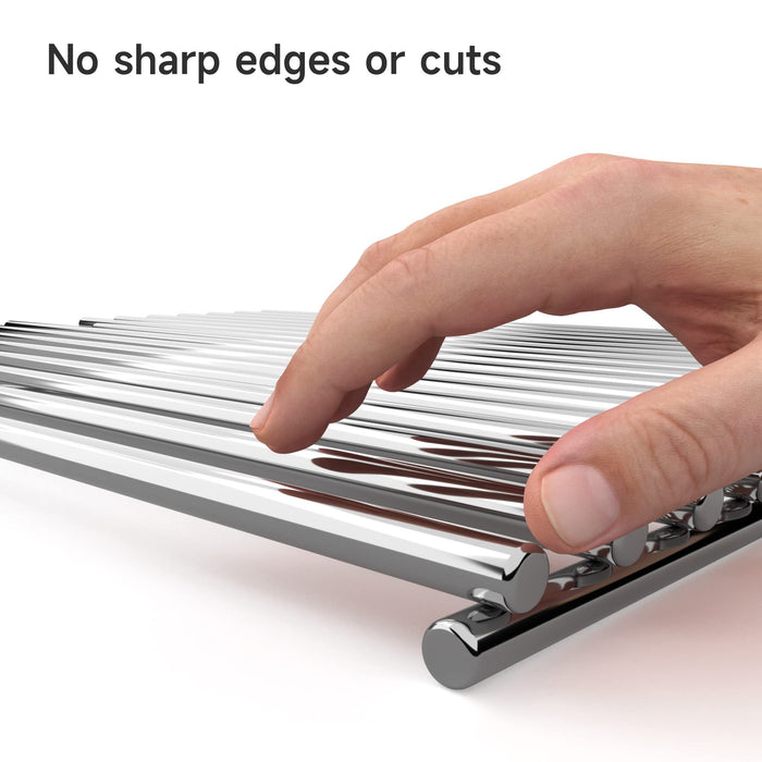 KIKIBRO Stainless Steel Cooking Grill Grates Replacement for Nexgrill 720-0882A Evolution Infrared Plus 5-Burner Gas Grills Grates Replacement Parts Cooking Grids with Side Burner, Set of 2, 17 Inch - Grill Parts America