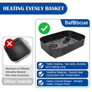 XSKCRSPBKT Combo Crisper Basket for Ninja OG751 OG701 Woodfire Outdoor Grill, 2.5-Quart Capacity Air Fry Basket for Ninja Grills OG700 Series 7-1 Woodfire Electric Outdoor Grill & Air Fryer, Non-Stick - Grill Parts America