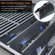 FORYEYC 15.3" 67045 Flavorizer Bars for Weber GS4 Spirit II I 200 Series E210 S210 E220 S220 with Front Control Knobs, 7635 Porcelain-enameled Flavor Bar for Weber GS4 Grill Replacement Parts - Grill Parts America
