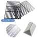 Zemibi Stainless Steel Flavorizer Bars & Heat Deflector, 7524 19.5" Porcelain-Enameled Cooking Grill Grates Gas Grill Replacement Parts for Weber Genesis 300 Series E310 E320 E330 S310 S320 S330 - Grill Parts America