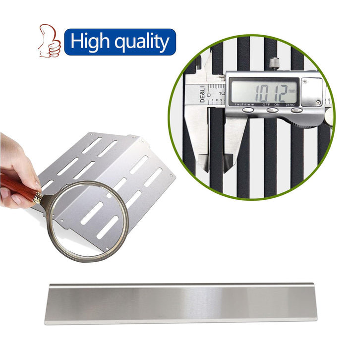 Zemibi Stainless Steel Flavorizer Bars & Heat Deflector, 7524 19.5" Porcelain-Enameled Cooking Grill Grates Gas Grill Replacement Parts for Weber Genesis 300 Series E310 E320 E330 S310 S320 S330 - Grill Parts America