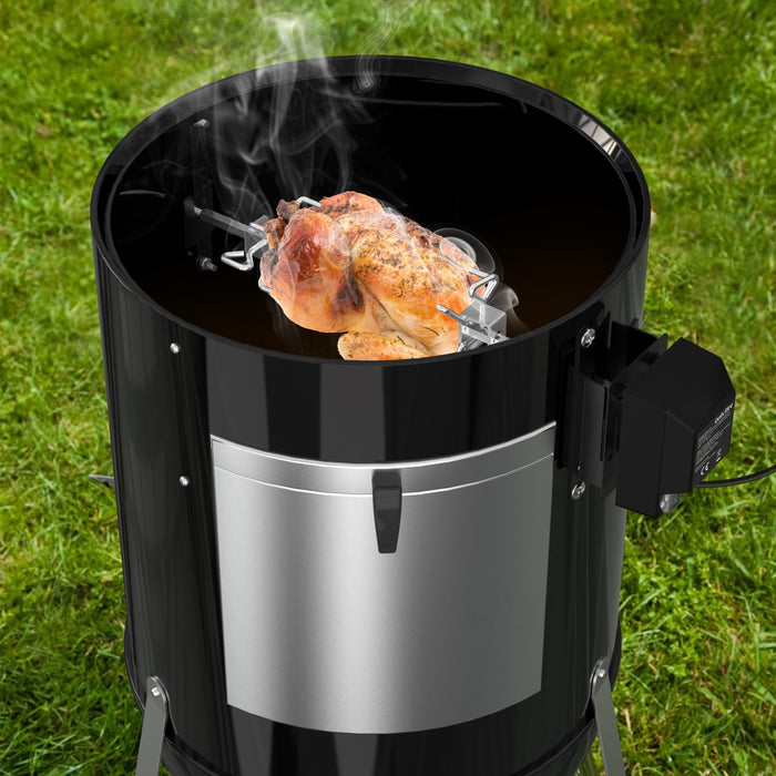 onlyfire Stainless Steel Grill Rotisserrie Kit for Weber 18-inch WSM Smokey Mountain Cooker - Grill Parts America