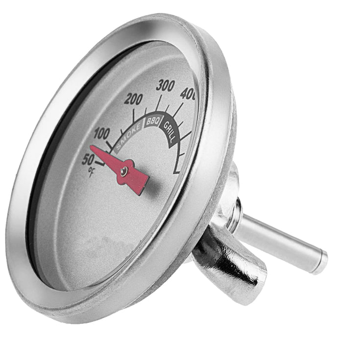 1.85 Inch BBQ Thermometer Gauge for Multiple Grills and BBQ Smokers, Barbecue Grill Temperature Gauge Replacement Parts, Silver - Grill Parts America