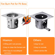 Hisencn Fire Burn Pot Replacement Parts for PB1150PS2 Pellet Grill, Durable Firepot for Pit Boss Pro Series II 1150 Grill with Screws, 1 Pack - Grill Parts America
