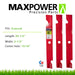 MaxPower 561139B Heavy Duty 3 Blade Set for 60" Cut Exmark, Replaces OEM no. 103-6403, 103-6403-S, Red - Grill Parts America