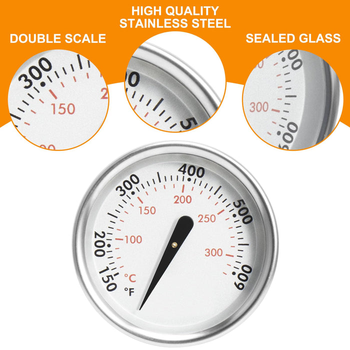 60540 7581 67031 Grill Lid Thermometer for Weber GS4 Spirit II I