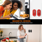 Volnamal Magnetic Bread Lame Dough Scoring Tool - Push-pull Handle for Perfect Bread Scoring Tool for Sourdough Baking & Bread Making Tools, Sourdough Starter Kit 2 Pack w/10 Razor Blades,Red - Grill Parts America