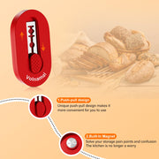 Volnamal Magnetic Bread Lame Dough Scoring Tool - Push-pull Handle for Perfect Bread Scoring Tool for Sourdough Baking & Bread Making Tools, Sourdough Starter Kit 2 Pack w/10 Razor Blades,Red - Grill Parts America