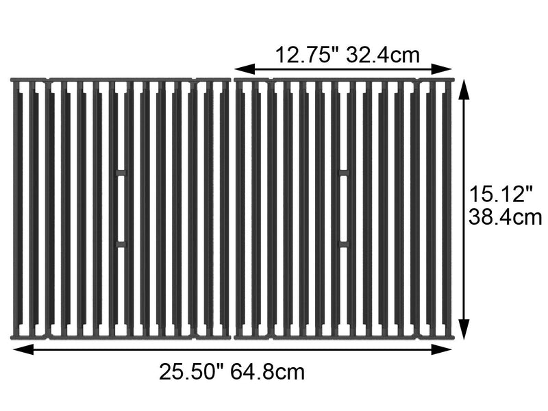 Broil King 11228 Cast Iron Cooking Grids, 15 by 12.75-Inch - Grill Parts America