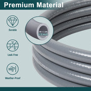 GASPRO 1/2" ID Natural Gas Hose, Low Pressure LPG Hose with Quick Connect, for Weber, Char-broil, Pizza Oven, Patio Heater and More, 12-Foot - Grill Parts America