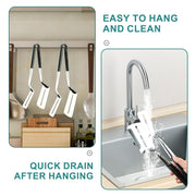 Spatula Tongs for Flipping, Stainless Steel Grill Clamp Spatula Flipper, 11.6 Inch Double-sided Shovel Clip for Beefsteak Bread Hamburger BBQ Meats Pizza Pies Bread Fish(2 Pack) - Grill Parts America