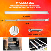 Grill Burners Replacement for Charbroi 463660021 463660421, Grill Parts Performance 2 Burner G325-0002-W1 Heat Plates, Stainless Steel for Char-broil 463352521 463365021 463354021 463365522 463366022 - Grill Parts America