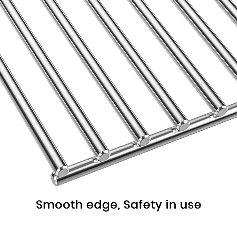 Stanbroil Solid Rod Stainless Steel Grill Cooking Grates Replacement Parts for Coleman Roadtrip Swaptop Grills LX LXE LXX, 2 Pack - Grill Parts America